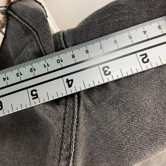 NEW Madewell High Rise Denim Shorts Grey Black Size 32 M5774 2021 Cotton 2021 - Picture 14 of 15